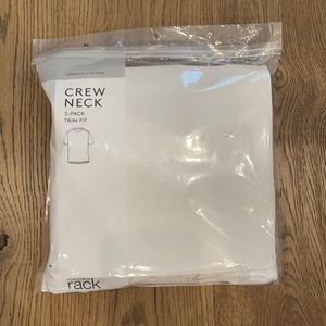 Nordstrom Rack NWT 3-Pack Crew Neck White Tee